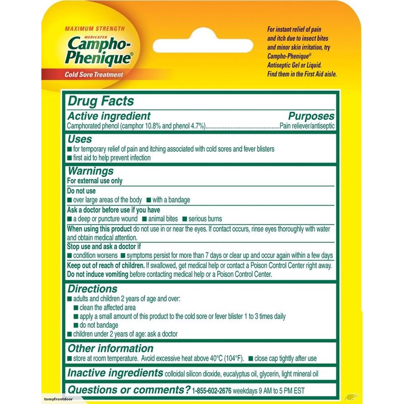 Special pack of 6 CAMPHO PHENIQUE GEL 5702 0.23 oz