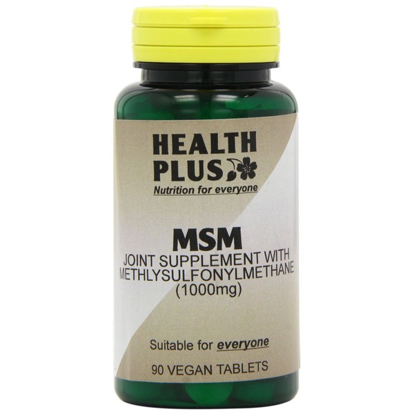 Health Plus MSM 1000mg Joint Health Supplement - 90 Tablets