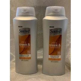 Suave Professionals 48 Hr Frizz Control Sleek Conditioner, 28 oz Bottle Lot of 2