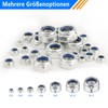 Hexagonal Nuts Set, Stainless Steel Nuts, Self-Locking Nuts, Locking Nuts,