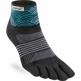 Injinji ARTIST DESIGNED WOMEN'S MINI CREW FLOW Toe Socks XS/S, Flow