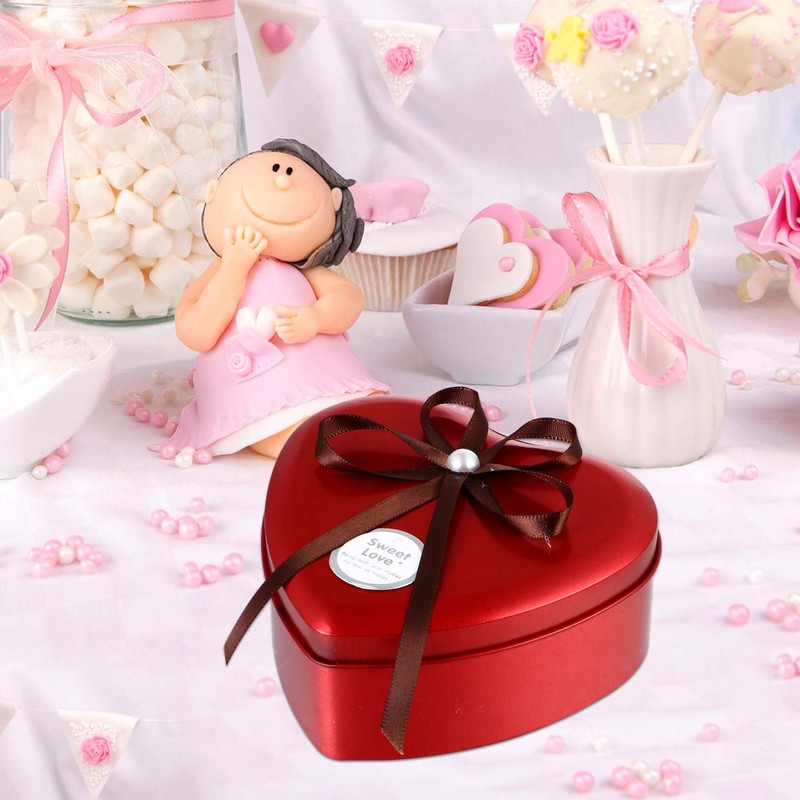 Metal Heart Tin: Heart Shaped Boxes, Candy Boxes With Bow