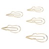 50Pcs Metal Pen Clips Multifunction Strong Clamping Force Electroplated Pen