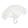 Fan Style Nail Art Tips Display Practice Wheel Tool 10pcs