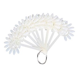 Fan Style Nail Art Tips Display Practice Wheel Tool 10pcs