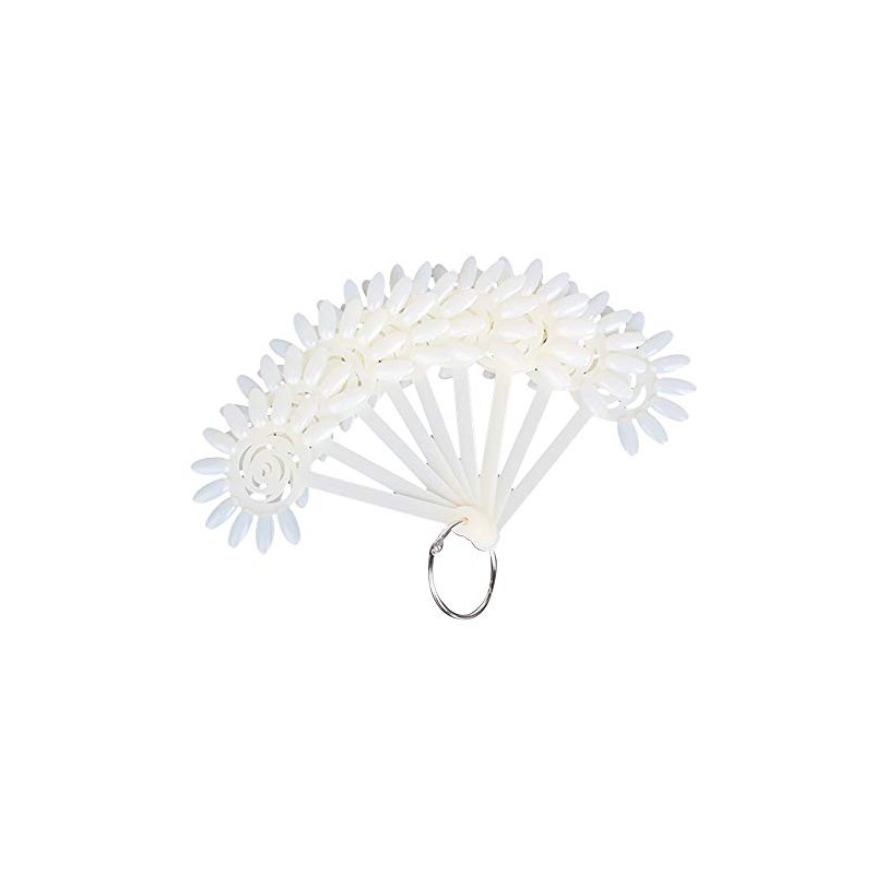 Fan Style Nail Art Tips Display Practice Wheel Tool 10pcs