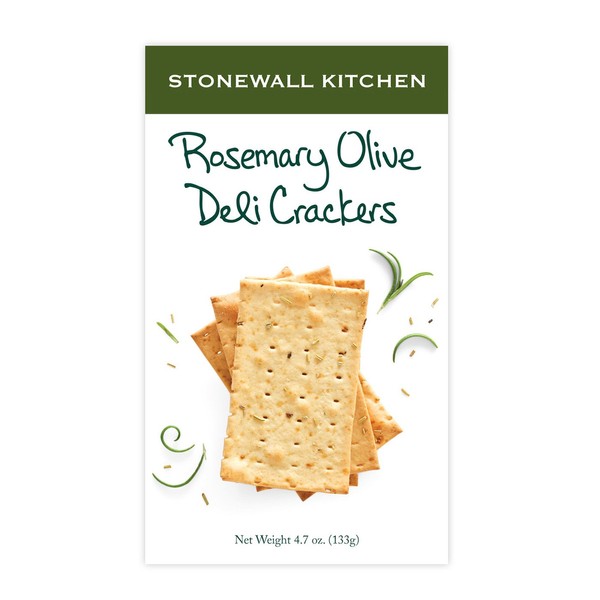 Stonewall Kitchen Rosemary Olive Deli Cracker, 4.7 Ounce