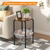 Memobarco End Table with Cat Hammock, Small Oval Side Table