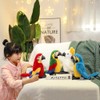 ISAKEN Cuddly Toy Parrot Toy Cute Parrot Plush Toy Animal
