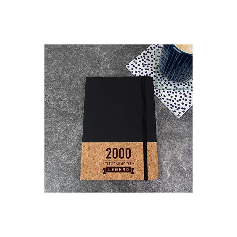 eBuyGB Notepad Engraved Black A5 Notebook-2000 Year of The Legend