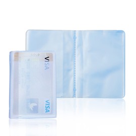 Plastic Wallet Insert Credit Card Holder Transparent (6 page 12 slots, 2 Pack)