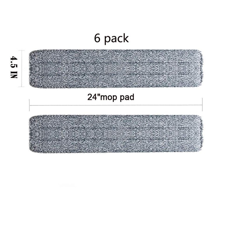 youshangjia Wet Mopping pad24.6inch5.03inch para mopa lavable Refill seco y