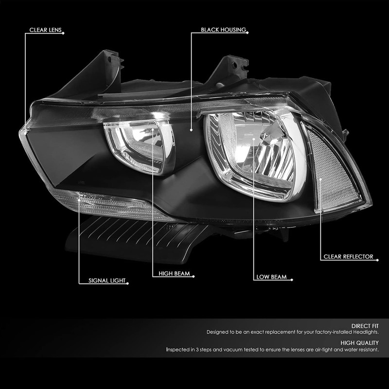 Chrome Housing Amber Corner Turn Signal Headlights fit for 2011