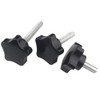 Oneyijun 4 Pcs M6 x 60mm Star Clamping Knob Grip