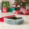 IRIS USA 33 Qt. Holiday Wreath Storage Container Box with