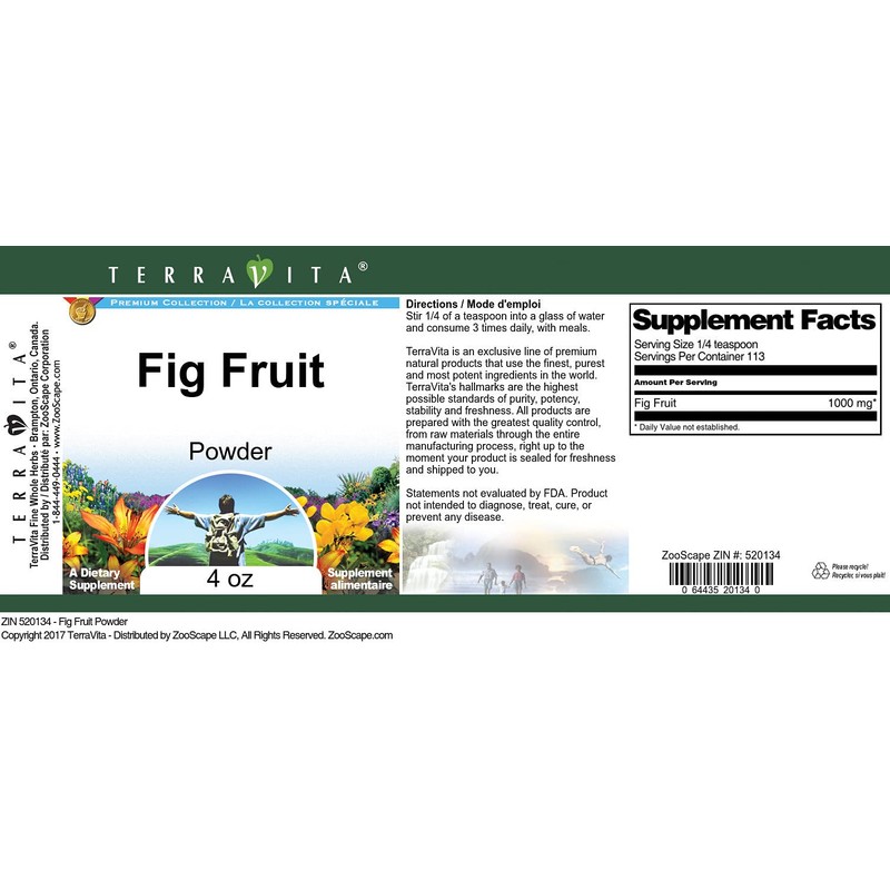 Fig Fruit Powder (4 oz, ZIN: 520134)