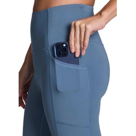 RBX Active Squat Proof Capri Leggings for Women, Ultra Hold High Impact Cropped Workout Yoga Tights with Pockets Capri Moonl