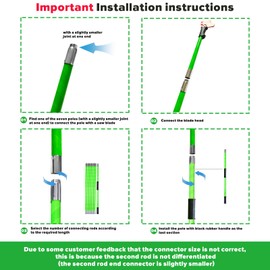 Pole Saws Tree Trimming Long-Handle - 26.1 Ft Extendable Tree Pruner Tree Trimmers long handle pruner, High Tree Branches cutter, Perfect for Hard-to-Reach Branches