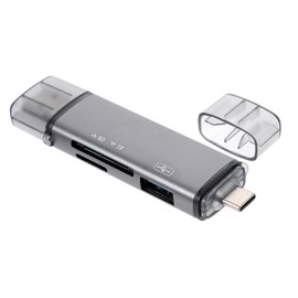 CHILDWEET USB OTG Adapter Memory Card Reader Card Adapter High-Speed Data Transfer Sturdy Abs Material