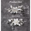 Bridal Hair Clips, 2 Pcs White Flower Hair Clip, Wedding