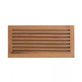 WELLAND® 8 Inch x 16 Inch Red Oak Hardwood Register Cold Air Return Wall Vent...