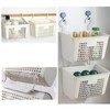 5PCS Plastic Hanging Baskets for Shower, Hanging Basket Organizer with
