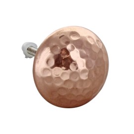 G Decor Copper Hammered Door Knobs, Vintage, Shabby Chic, Interior Furniture, Cabinet Cupboard Drawers Pulls Handles (8-Pack)
