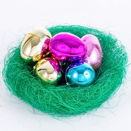 NJN Easter Grass for Easter Basket Grass Filler Stuffer 150g, Easter Party Craft Supplies Decorations