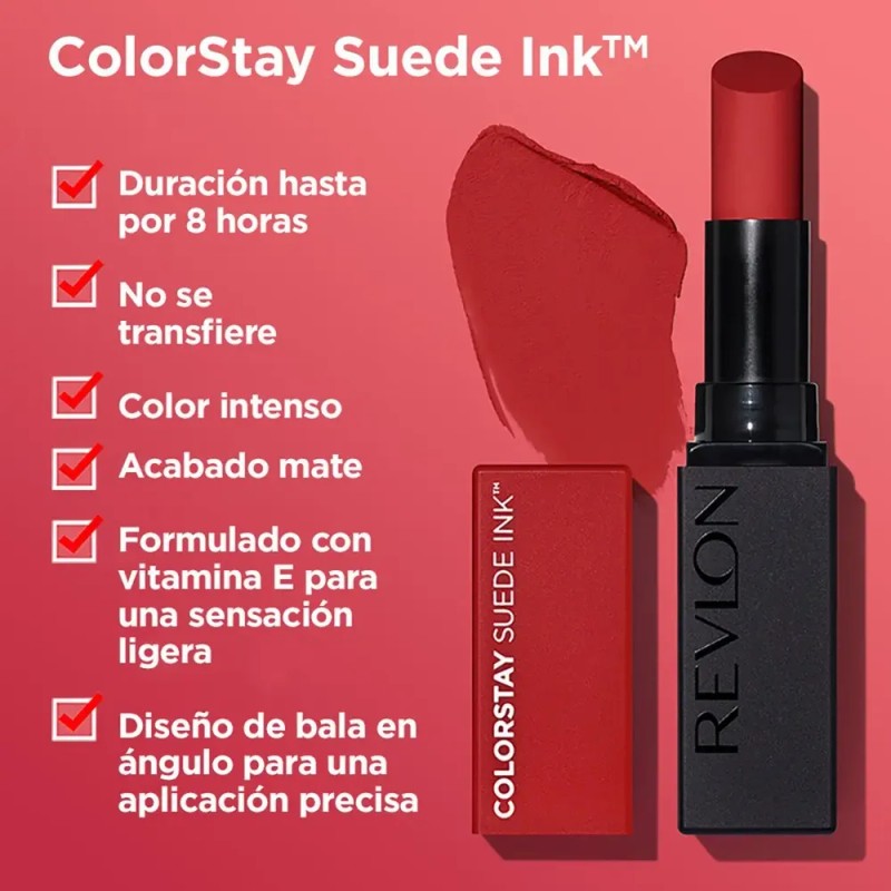 Lapiz Labial Revlon Colorstay Suede Ink 012 Power Trip