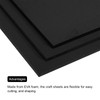 sourcing map EVA Foam Panels Black 9.8 x 9.8 Inch