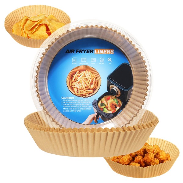Air Fryer Liners Disposable 6.5 IN,100PCS Round Non-Stick Parchment Paper