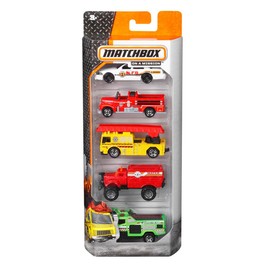 Matchbox 5-Pack of 1:64 Scale Vehicles, 5 Toy Car Collection of Real-World Replicas for Kids 3 Years Old & Up [Styles May Vary]