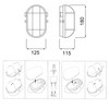 ADAKAT Bulkhead E27 IP54 Cellar Lamp Glass Cover Metal Mesh