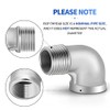 ERGAOBOY 2 Pcs 1" Male to 1" Female BSP Pipe