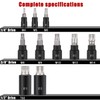Awang 10-Piece XZN Triple Square Spline Bit Socket Set, 1/4",3/8"and