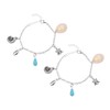 SAFIGLE 2pcs Summer Bracelet Decorative Bangle Beach Shell Bracelet Woman