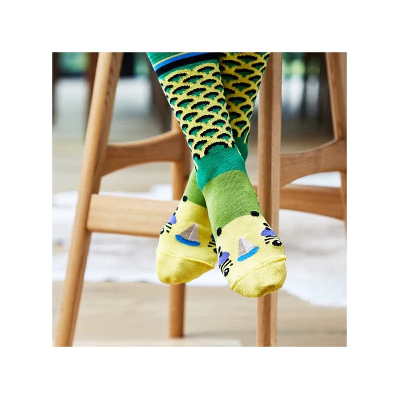 Wilson Payne Down Under Socks - Green Budgie, 2-8