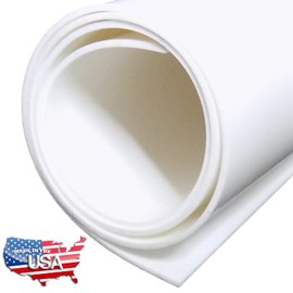 White Silicone Rubber Sheet, 60A Duro, 1/32 x 9 x 12 Inch, Food Grade, Made in the USA, No Adhesive Backing, High Temp Heavy Duty for Gaskets DIY Food Covers Lids Sealing Material Pads Oven Protection