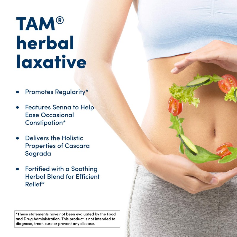 American Health Dietary Fiber Supplements, Tam Herbal Laxative, 250 Count