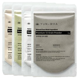 Yeonhwa Natural Pack, Grain Pack, 4 Piece Mixed Set, 4 Type Whitening Set / 연화 천연팩 곡물팩 4개혼합 세트 골라담기 미백세트 4종