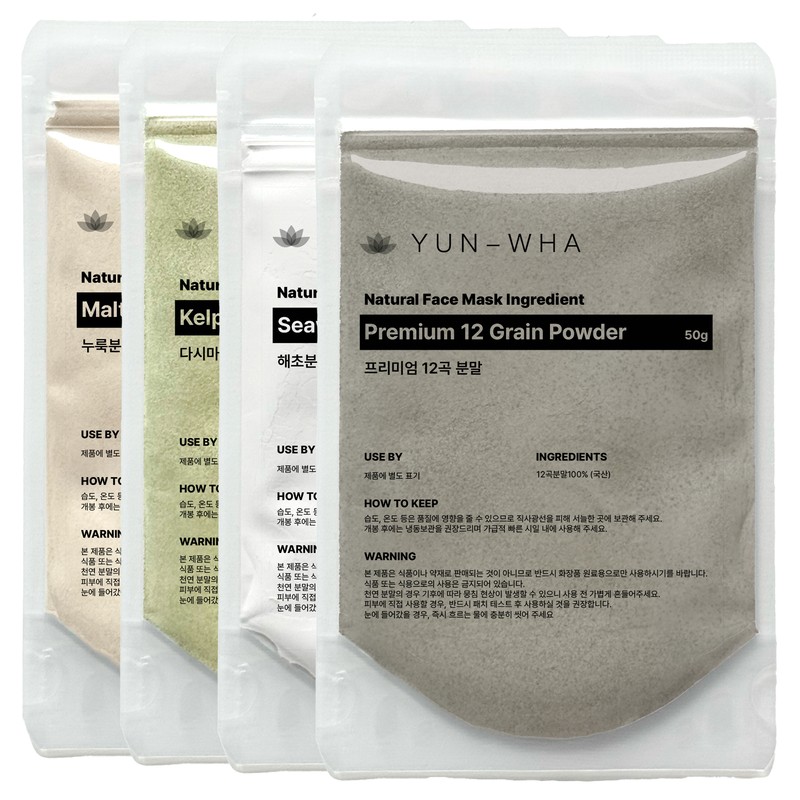 Yeonhwa Natural Pack, Grain Pack, 4 Piece Mixed Set, 4