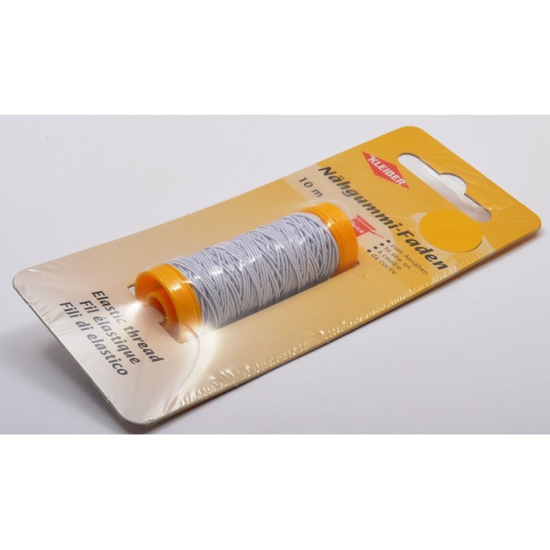 Kleiber Elastic thread 10m, White, Polyester blend, 14 x 6