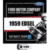 1959 Edsel Factory OEM Shop Manuals on USB