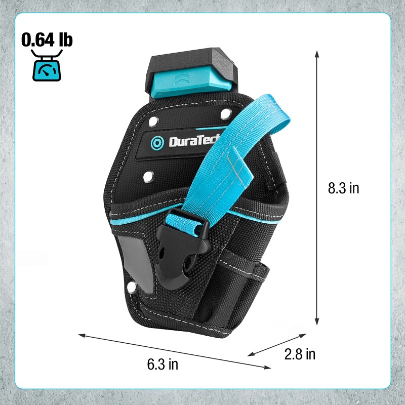 ‎DURATECH DuraTech Drill Holster Quick Release Buckle Side Bit Pocket