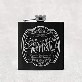 Magical Wizard Polyjuice Potion 6oz Hip Flask with Gift Box and Funnel