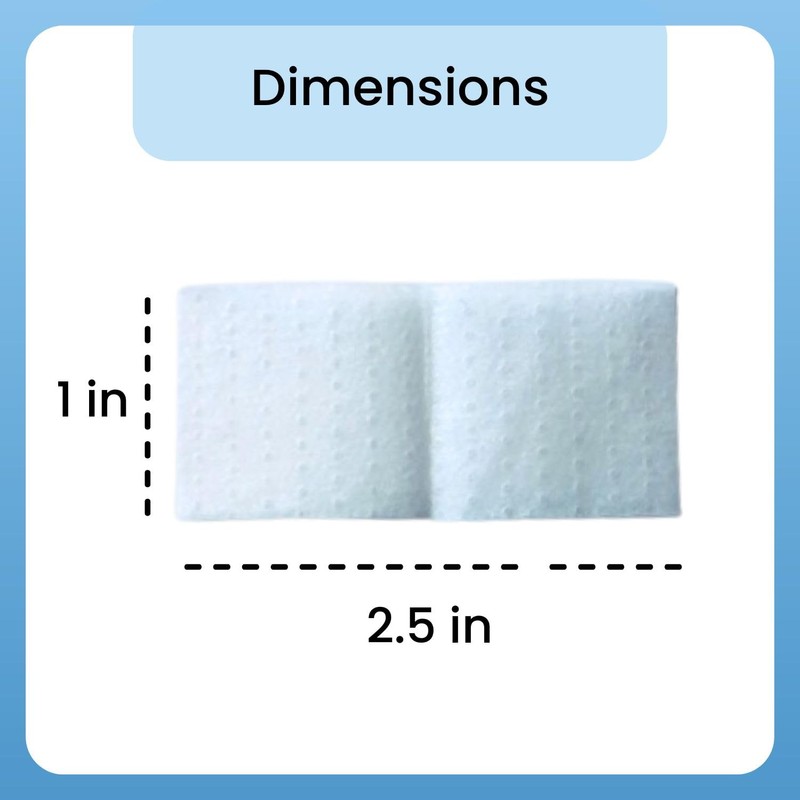 HCS Medium Alcohol Prep Pads - 70% Isopropyl Alcohol Wipes,