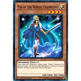 Yu-Gi-Oh! - Tyr of The Nordic Champions - LEHD-ENB12 - Common - 1st Edition - Legendary Hero Decks - Aesir Deck