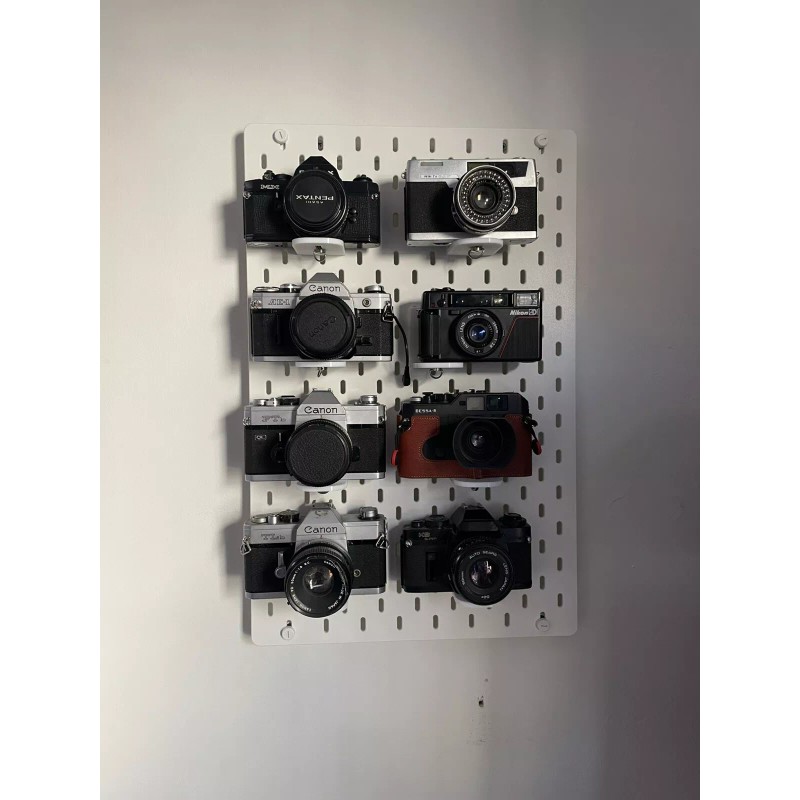 Camera IKEA Skadis Pegboard Mount - For Camera Collection Display