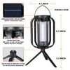 Solar Lantern Outdoor Lights,2 Pack Waterproof Solar Powered Lanterns with