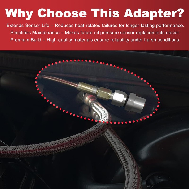 Joytrace Oil Pressure Sensor Relocation Kit For GM LS Series